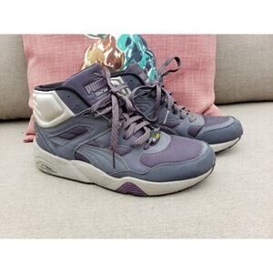 PUMA Trinomic High Top Sneakers Gray size 7.5 Purple